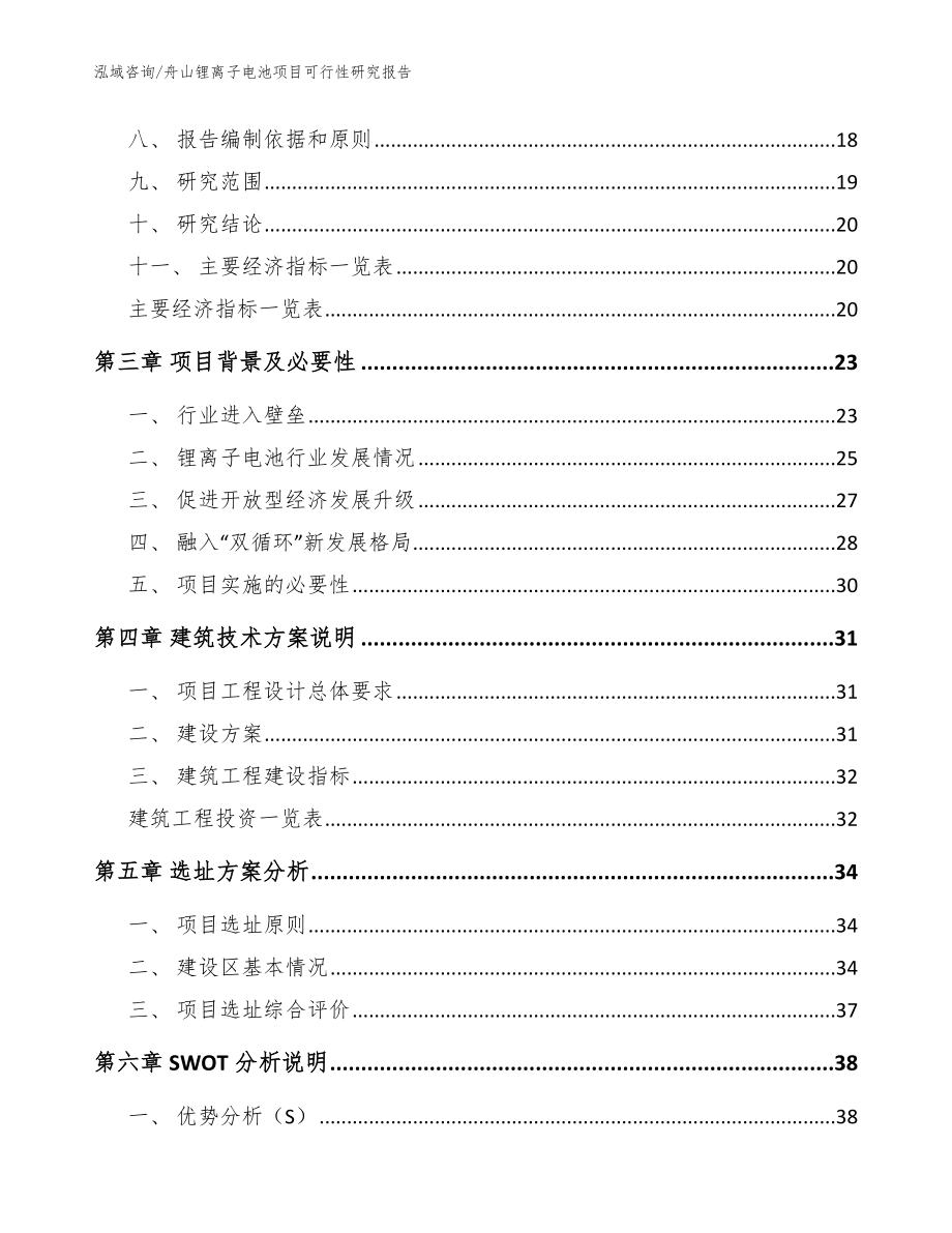 舟山锂离子电池项目可行性研究报告_范文_第4页