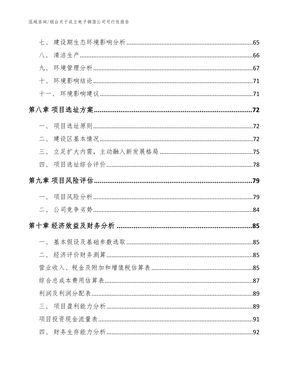 烟台关于成立电子铜箔公司可行性报告模板参考_第4页