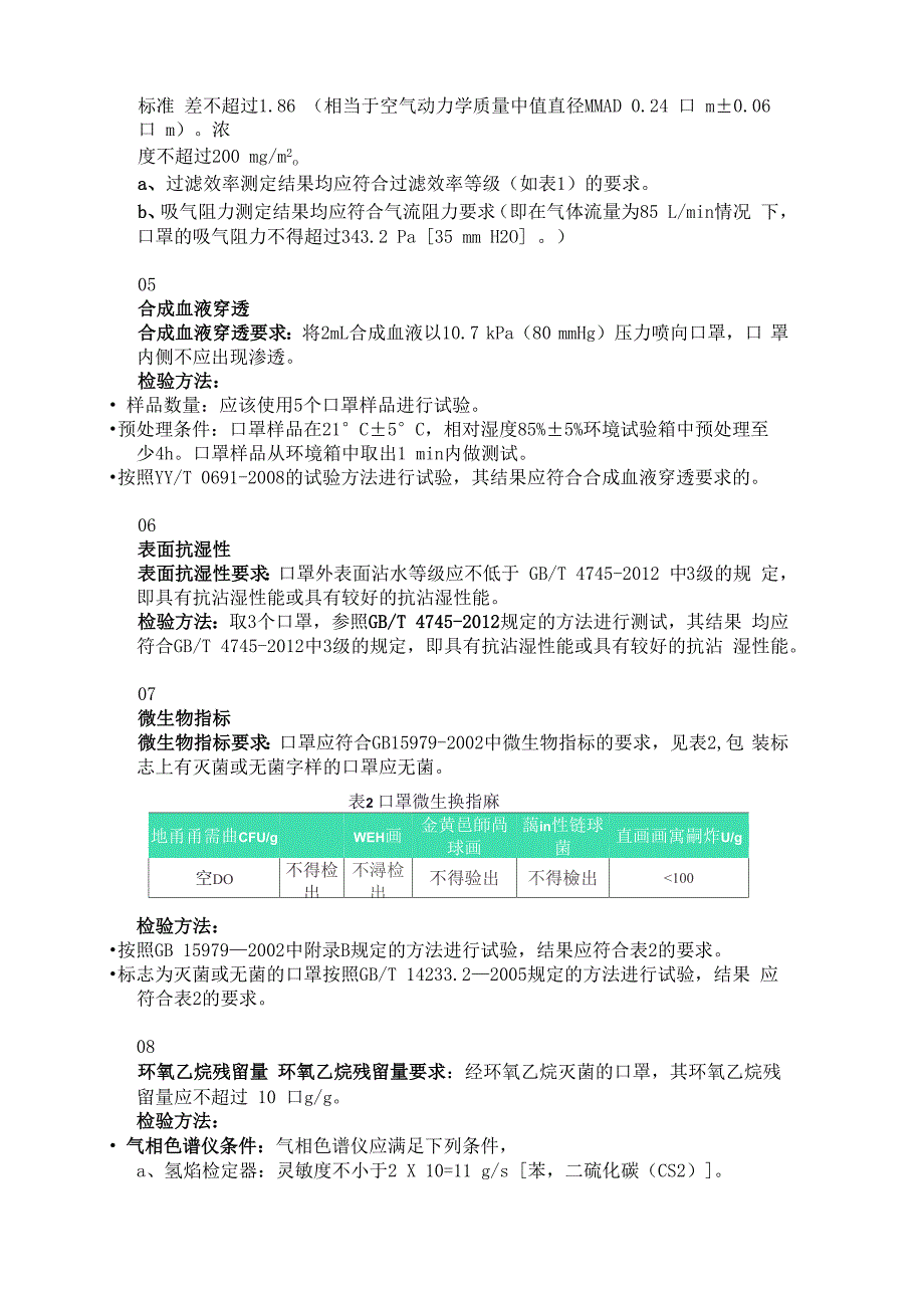 医用防护口罩技术要求及检验方法_第3页