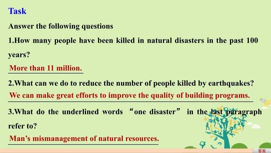 高中英语 Module 3 The Violence of Nature Period One Introduction &amp; Reading and Vocabulary课件 外研版必修3_第5页