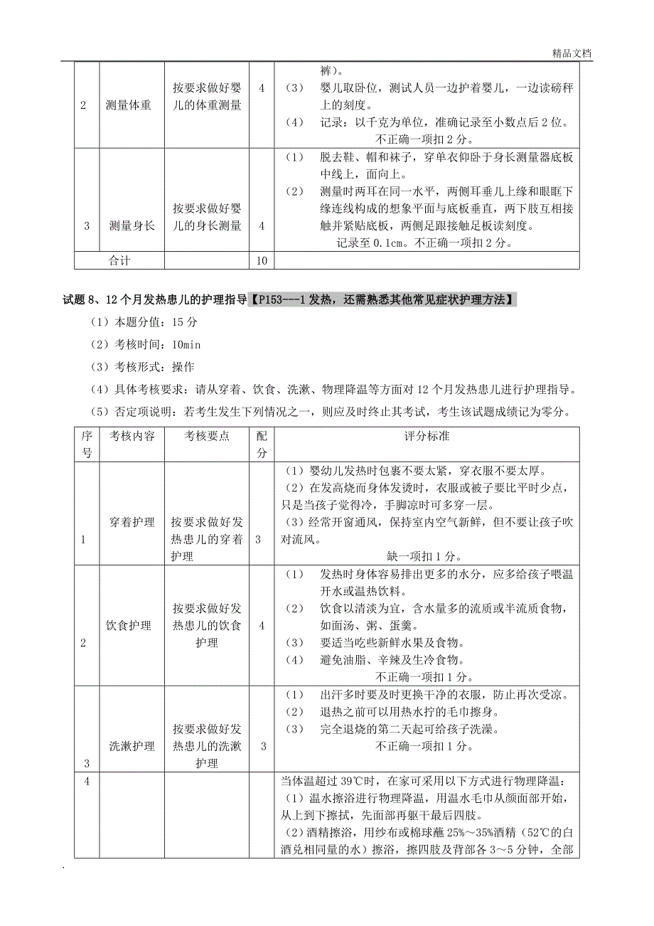 育婴员中级操作技能考核复习提纲带部分答案.doc_第4页