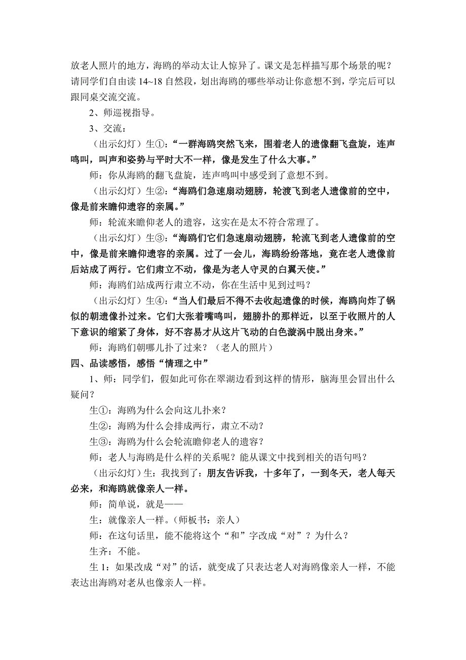 老人与海鸥教案.doc_第2页