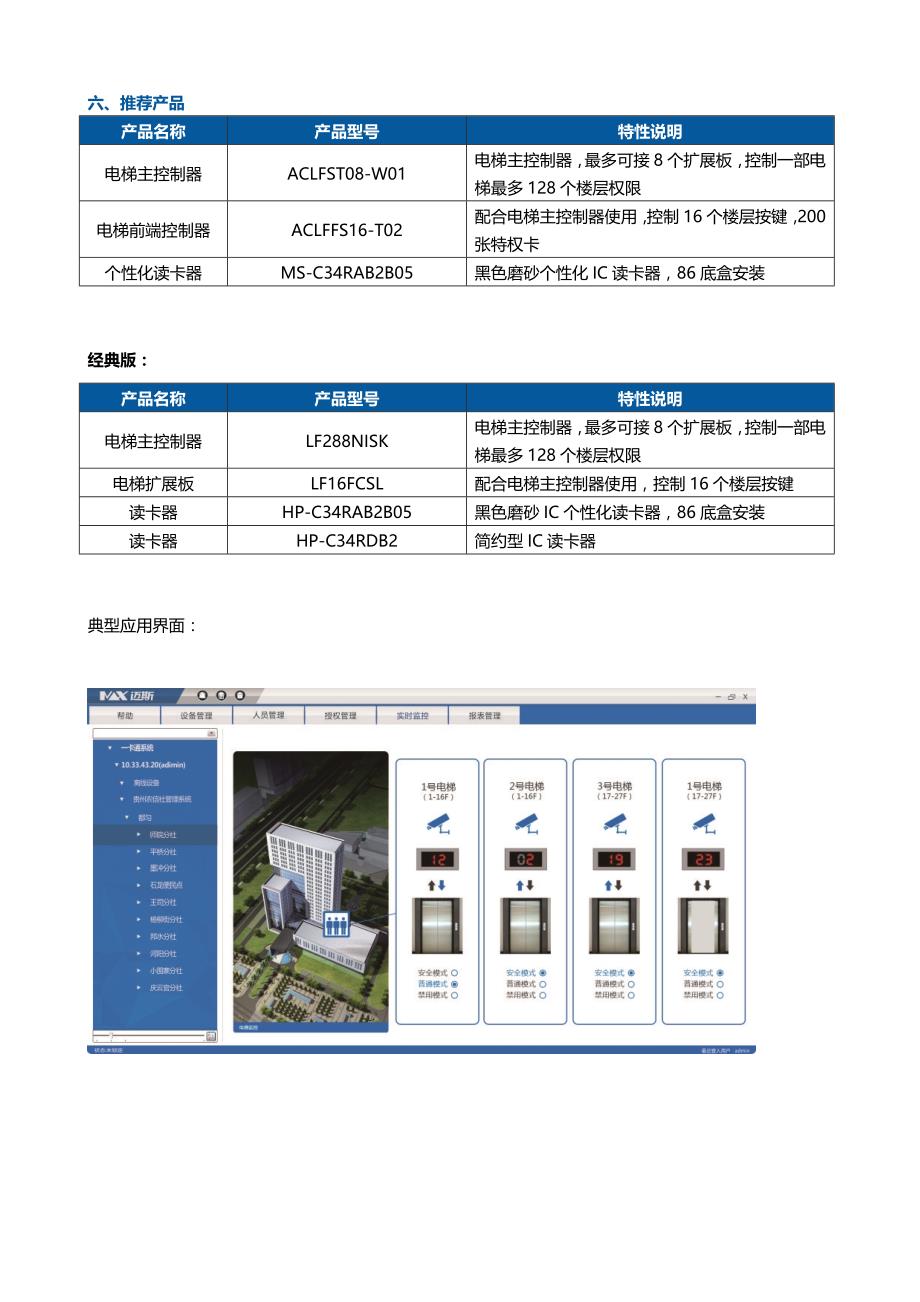 电梯门禁电梯控制梯控系统解决方案_第3页