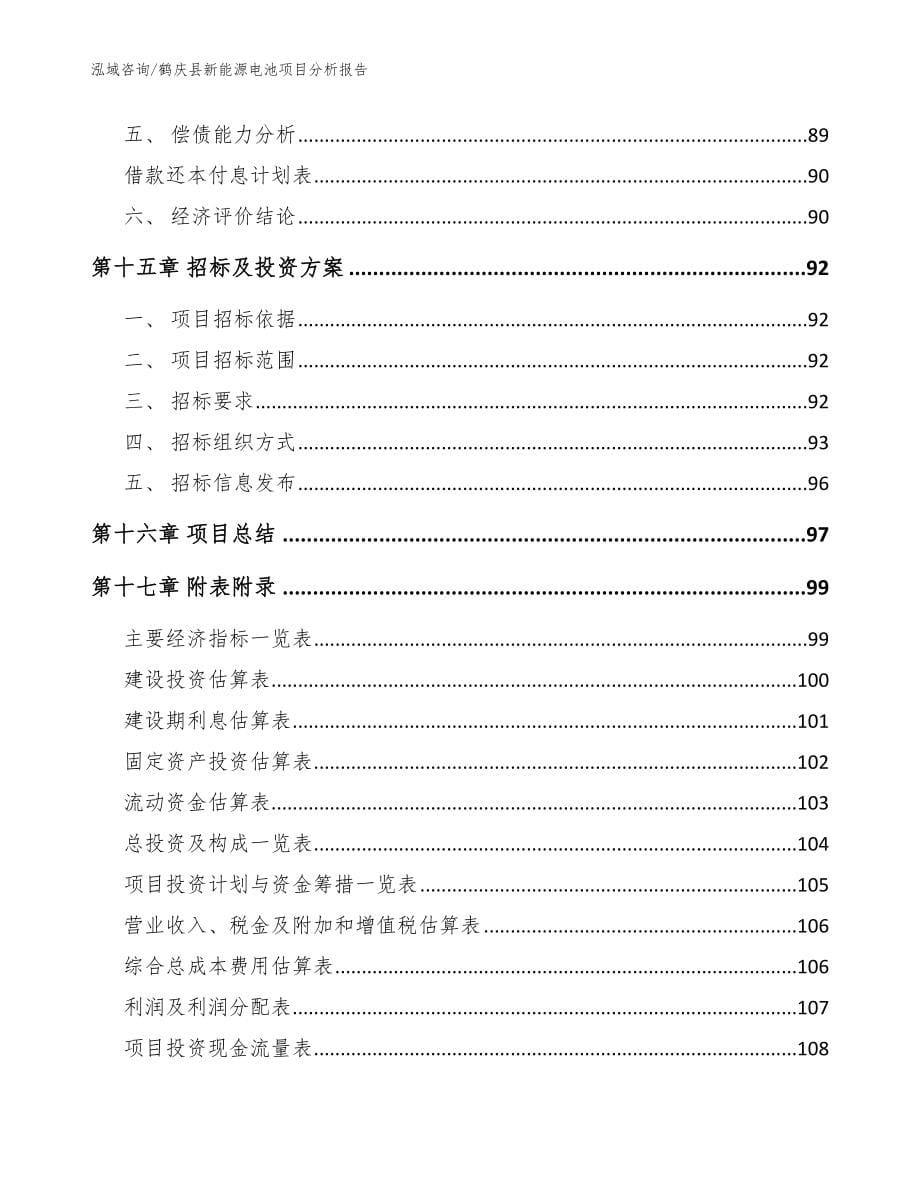 鹤庆县新能源电池项目分析报告_第5页