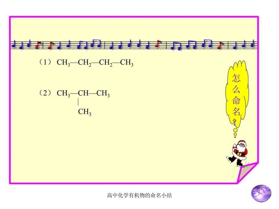 高中化学有机物的命名小结课件_第5页