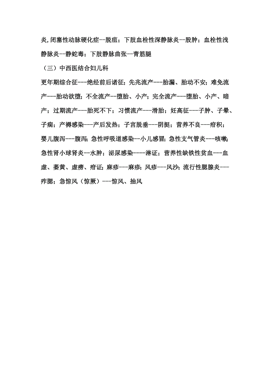 中西医病名对照表_第4页