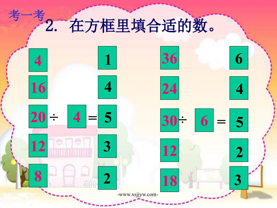 用26的乘法口诀求商例2教学课件_第3页