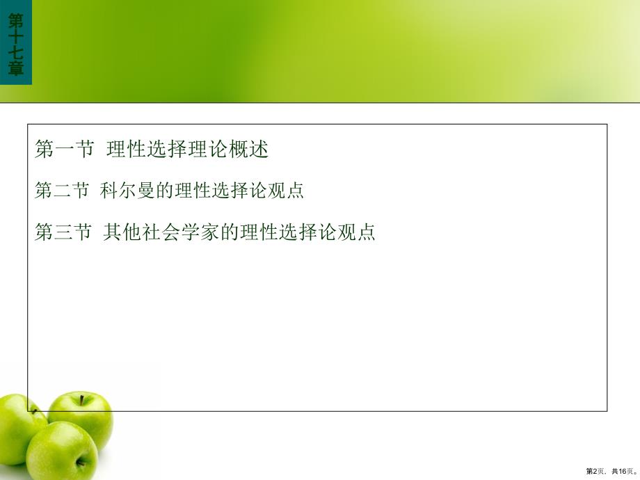 西方社会学理论教程第十七章理性选择理论课件_第2页