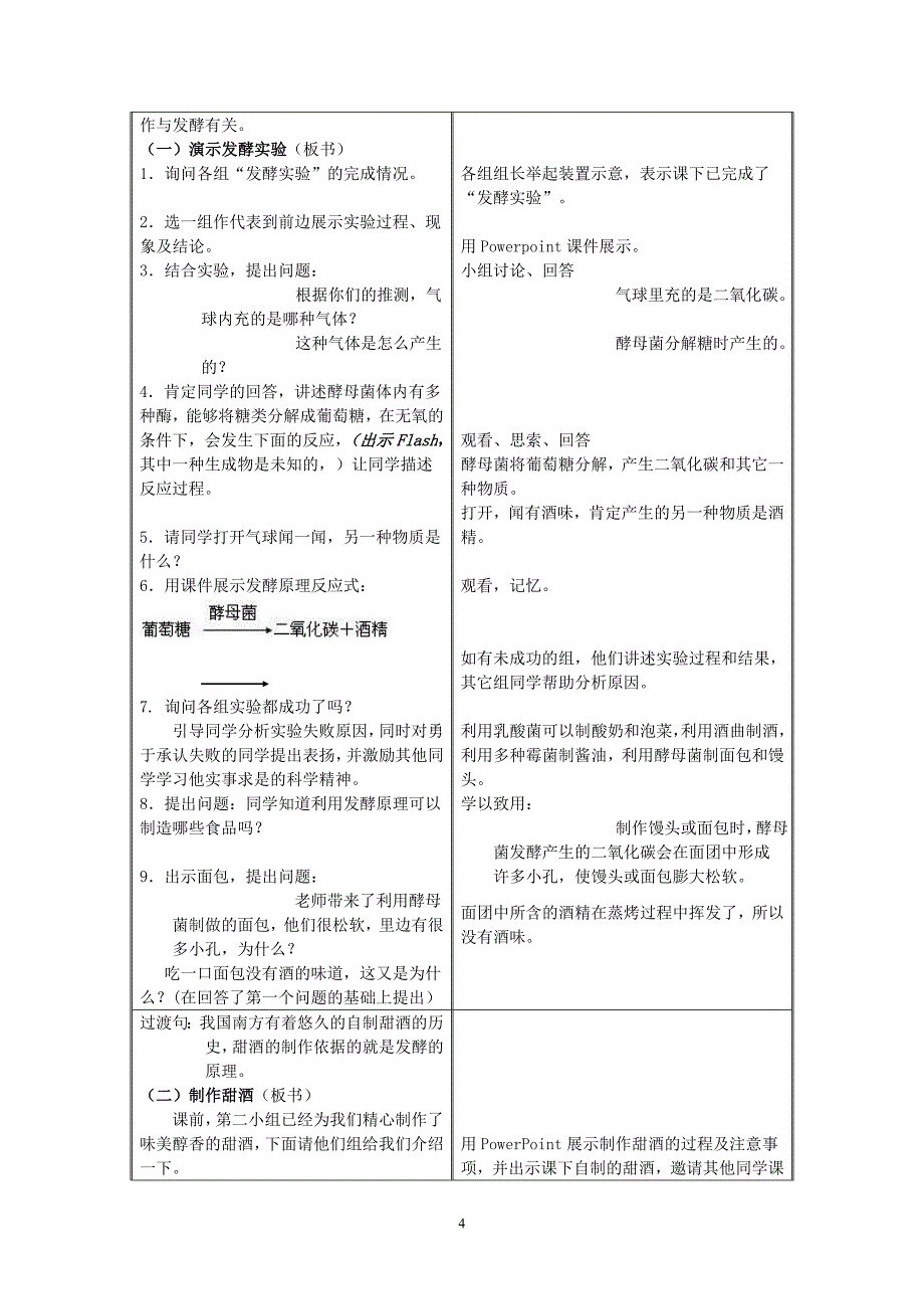 八年级生物上册第二节人类对细菌和真菌的利用教学设计人教新课标版_第4页