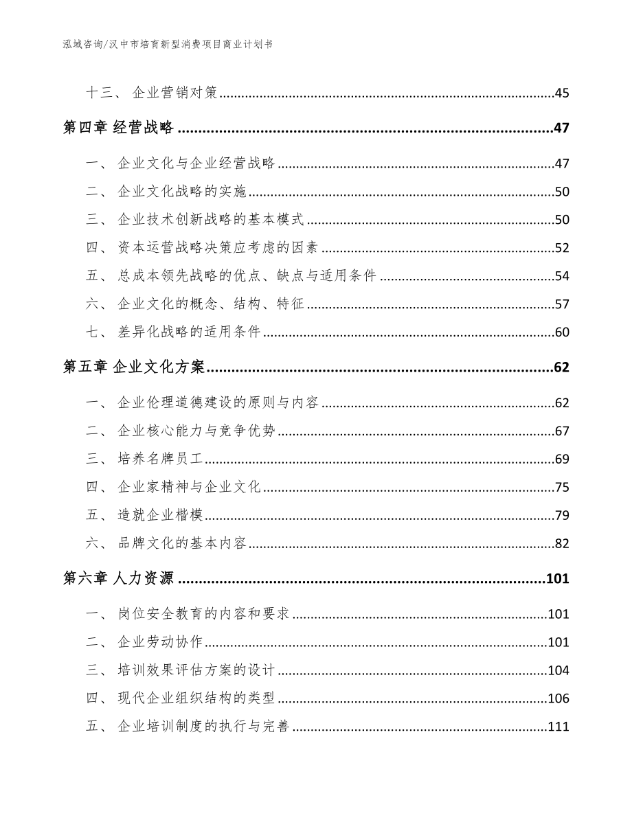 汉中市培育新型消费项目商业计划书_第3页