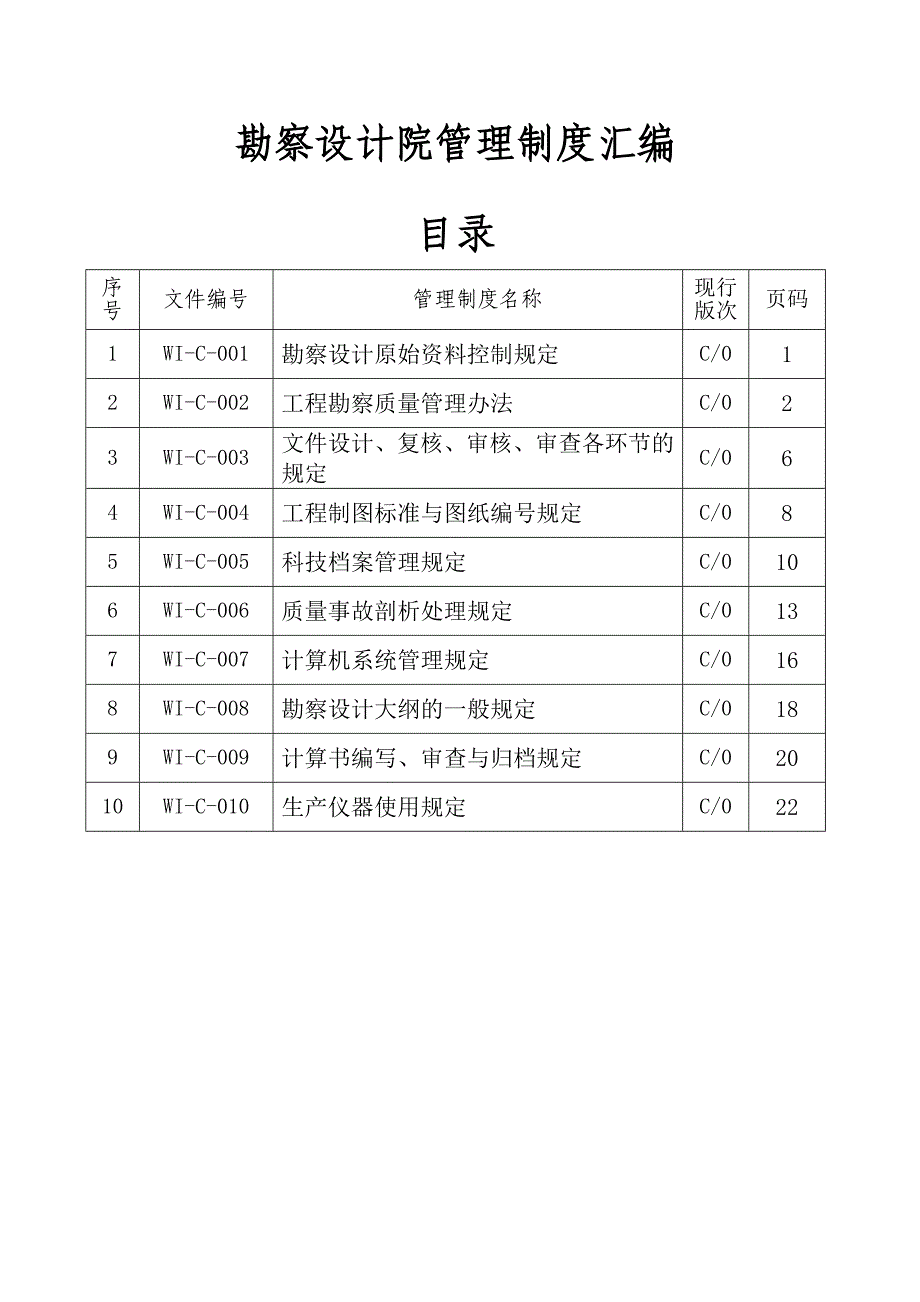 勘察设计院管理制度大全_第1页