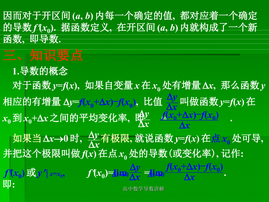 高中数学导数讲解课件_第3页