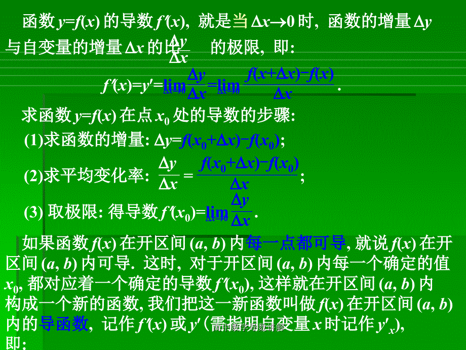 高中数学导数讲解课件_第4页