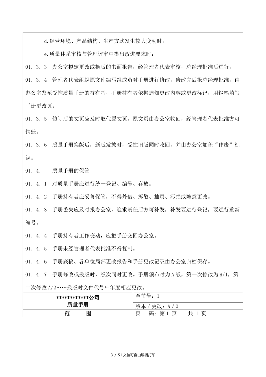 上海装饰工程有限公司质量管理手册_第3页