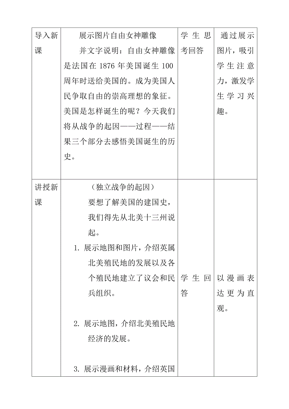 《美国的》教学设计_第2页