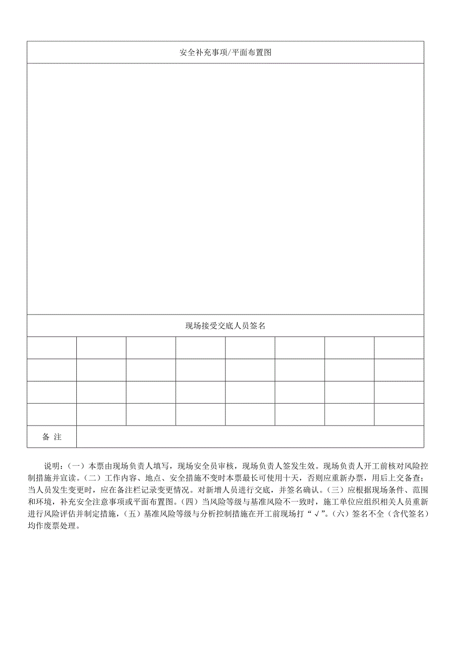 TSFGC010101一般土石方工程安全施工作业票_第2页