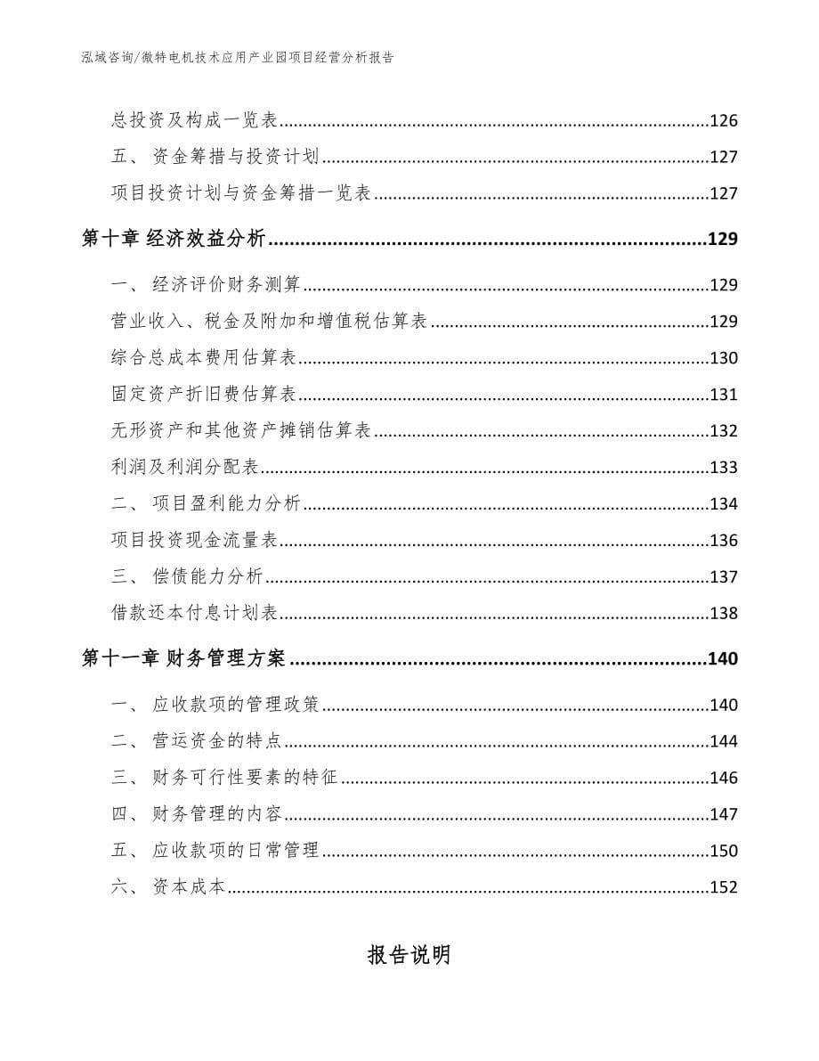 微特电机技术应用产业园项目经营分析报告【模板】_第5页