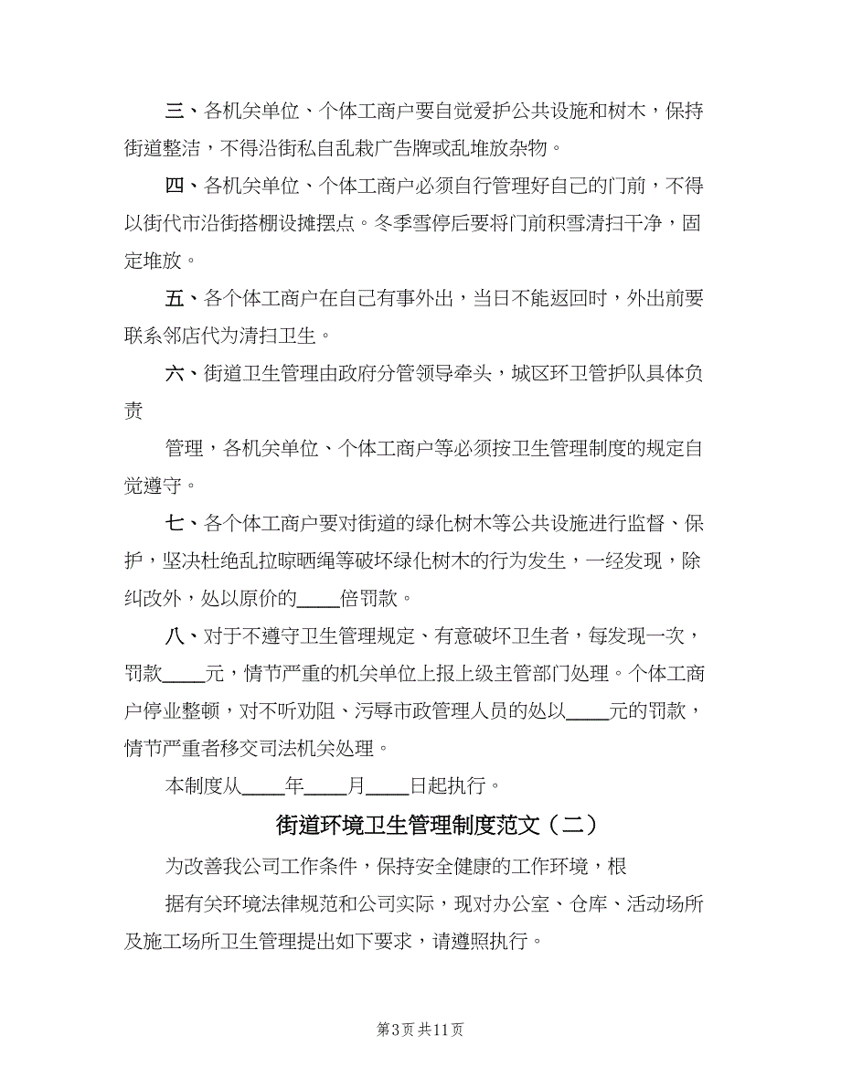 街道环境卫生管理制度范文（6篇）_第3页