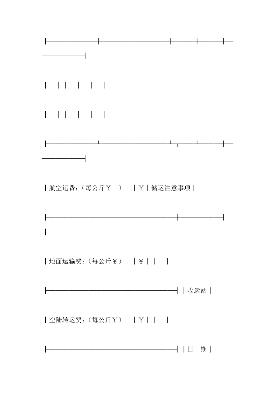 中国民用航空货运单专业版_第3页