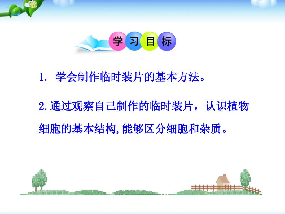 临时装片的制作方法和观察图片沐风教育_第1页