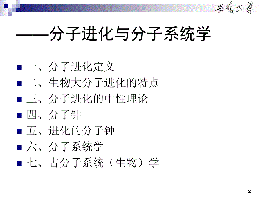 分子进化ppt课件_第2页