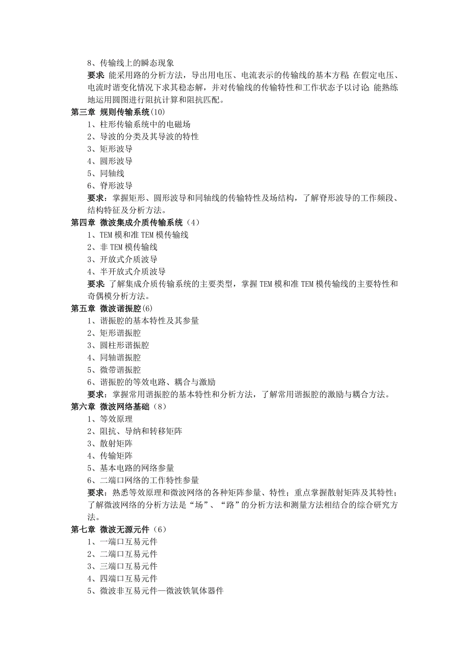 微波与天线课程教学大纲.doc_第2页