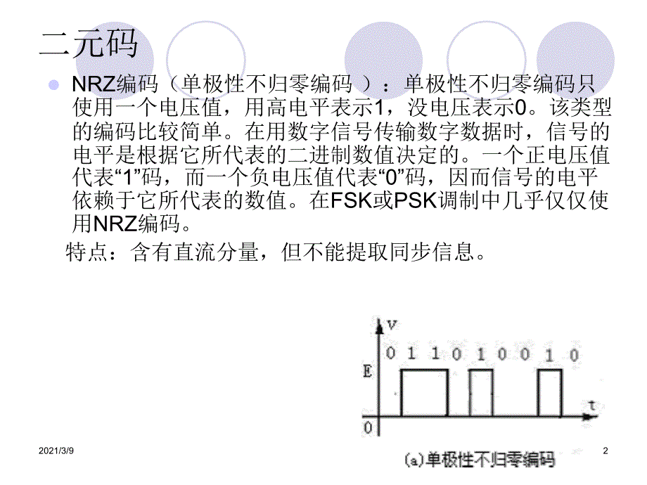 数字基带传输常用码型PPT课件_第2页