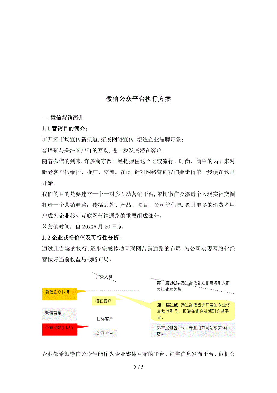 微信公众号运营策划实施方案_第1页