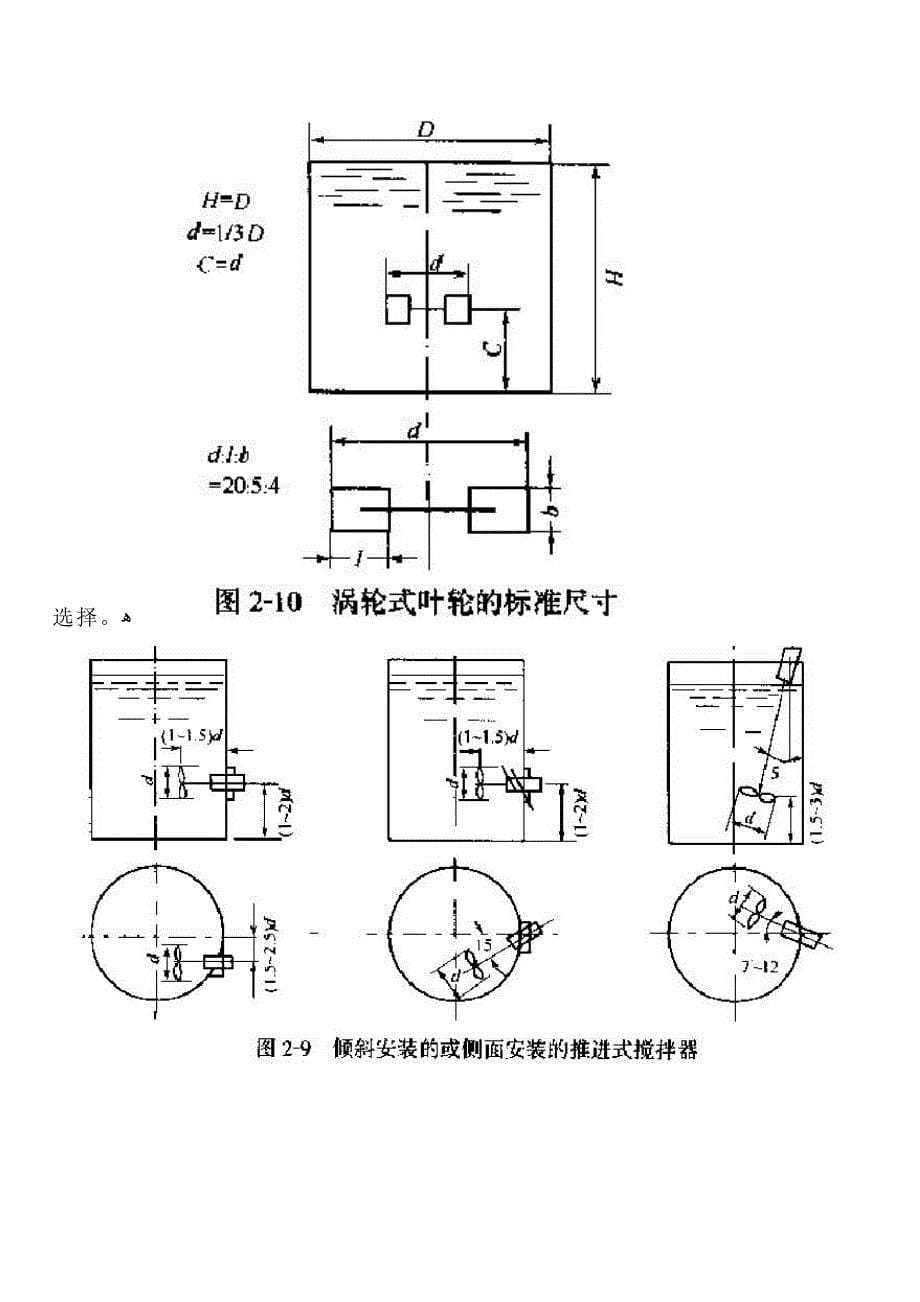 机械搅拌器直径大小与罐径的比例_第5页