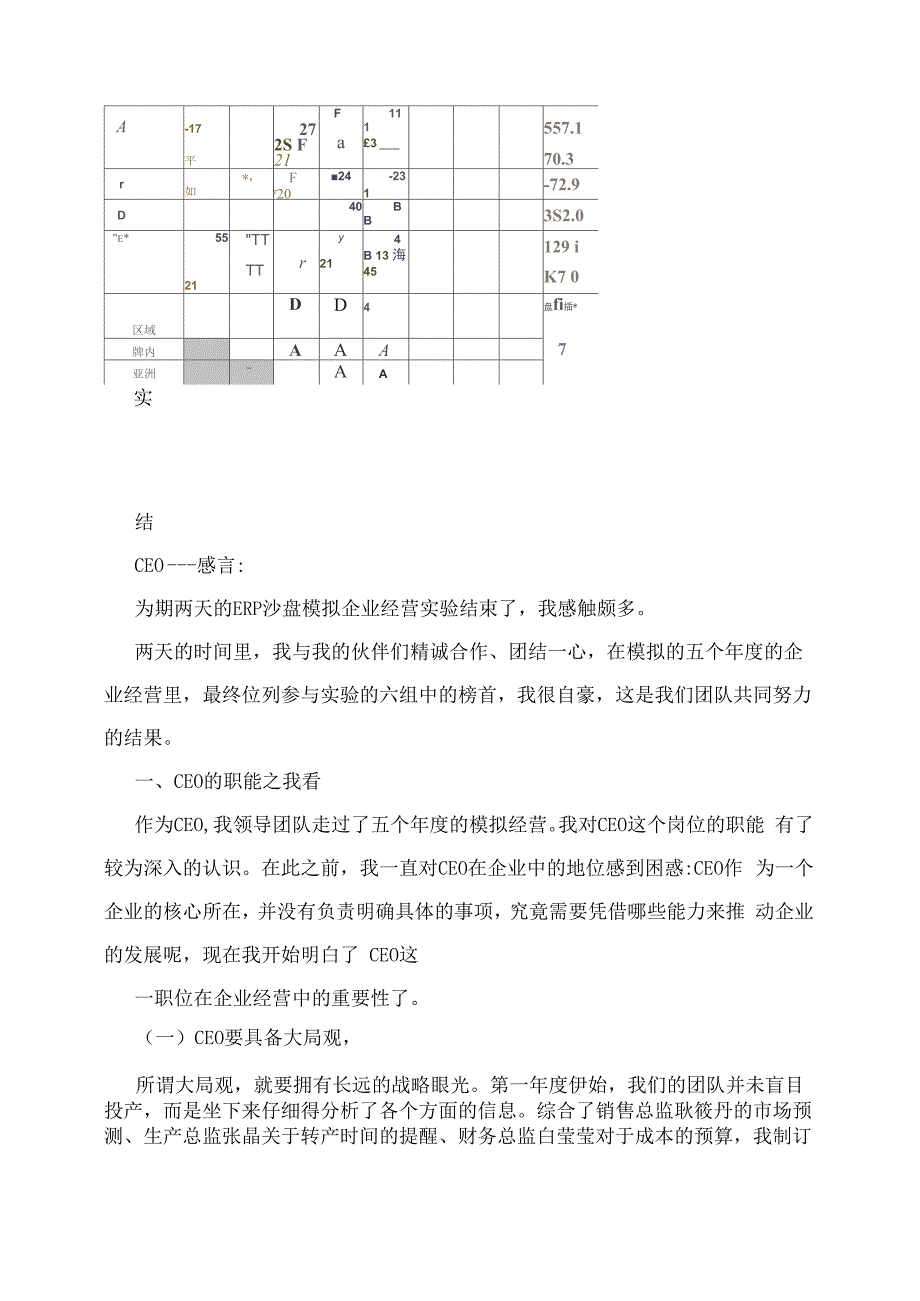 沙盘模拟实验报告_第4页