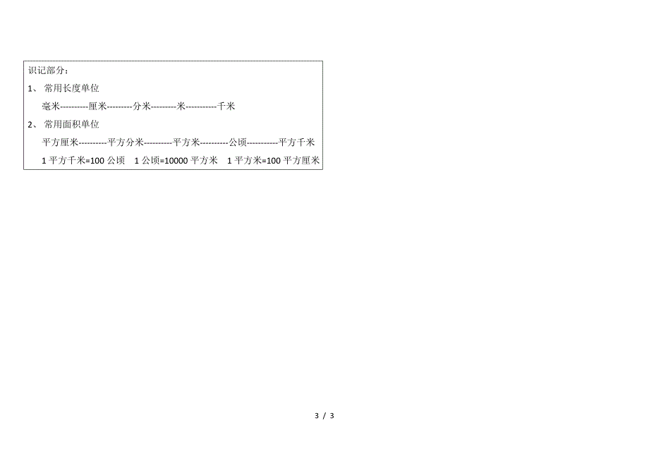 人教版四年级数学上册第二单元《认识公顷和平方千米》练习题.doc_第3页