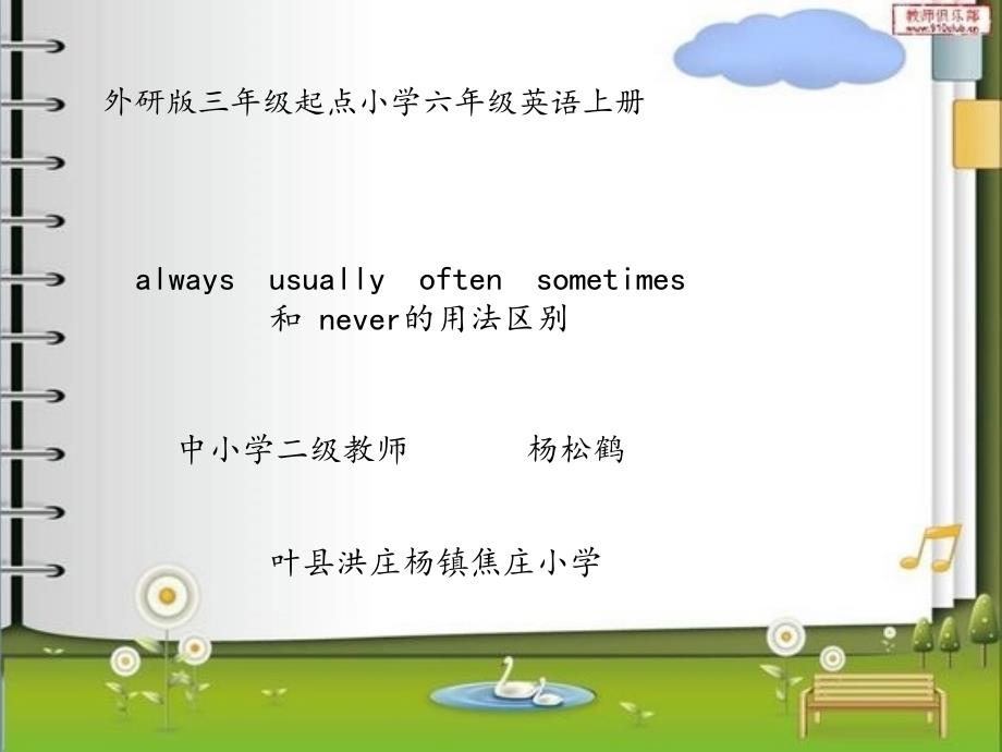 alwaysusuallyoftensometimes和never的用法区别_第1页