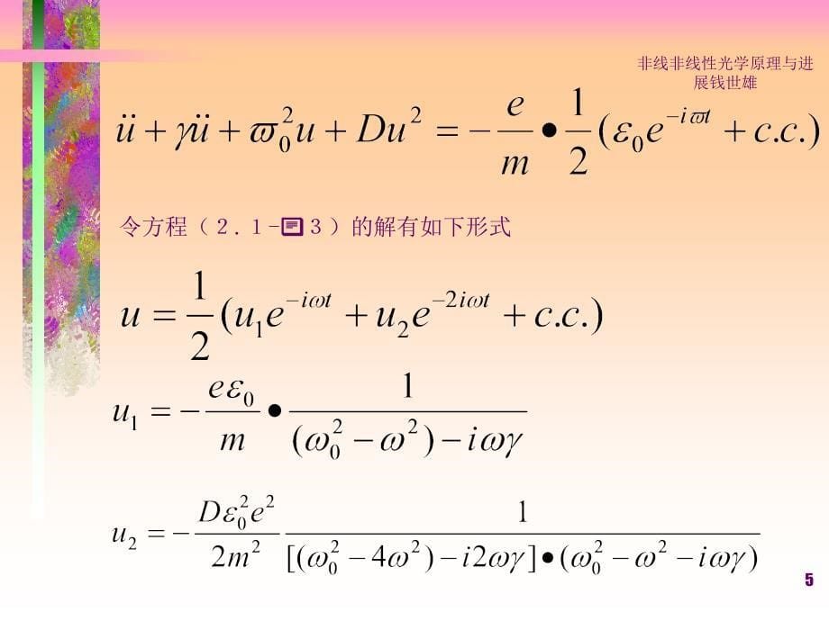 非线非线性光学原理与进展钱世雄课件_第5页