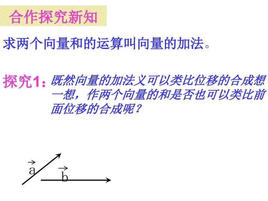 《从位移的合成到向量的加法》(公开课)课件_第5页