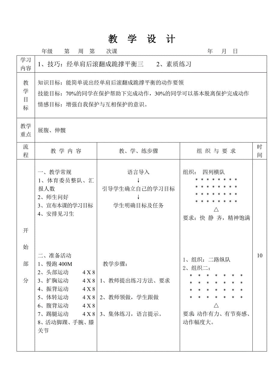 25技巧经单肩后滚翻成跪撑平衡_第1页