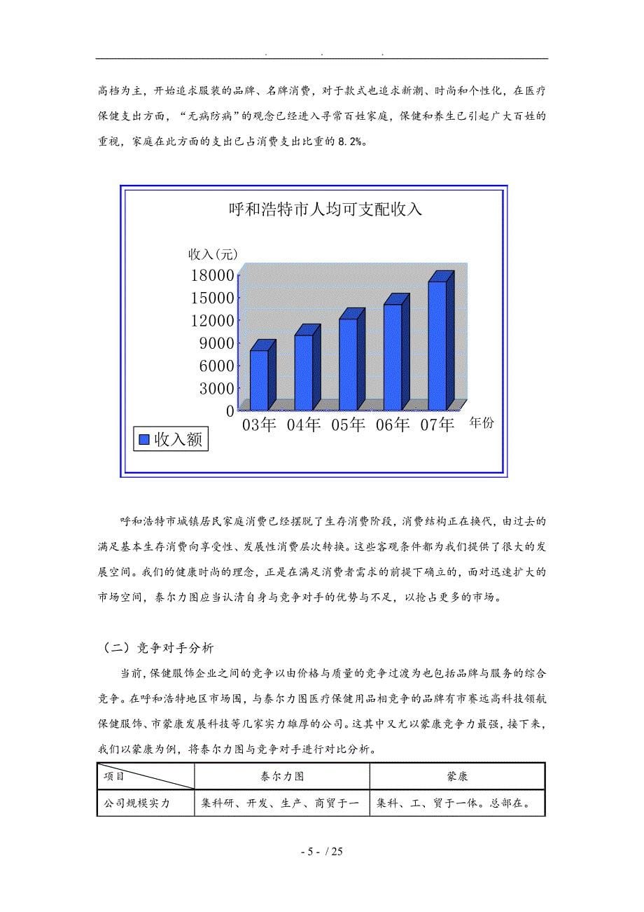 泰尔力图保健服饰营销策划实施方案_第5页