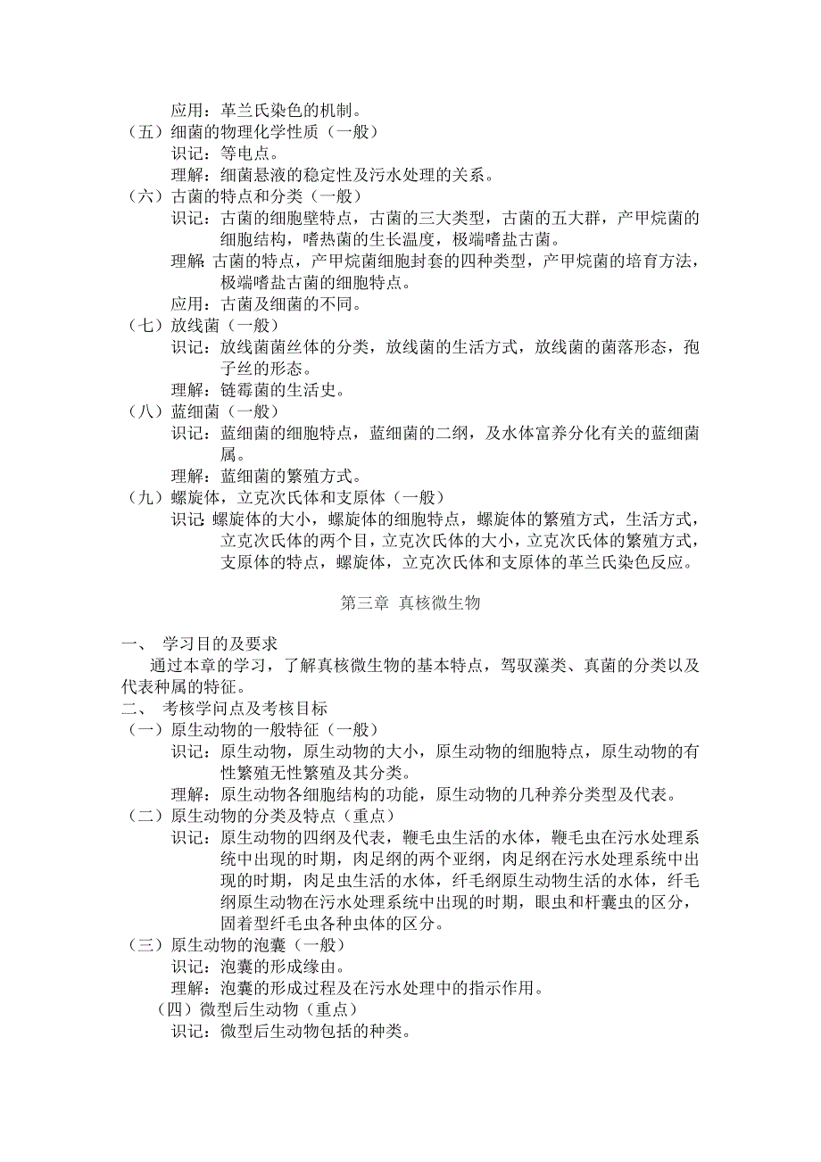 环境生物工程自考大纲_第3页