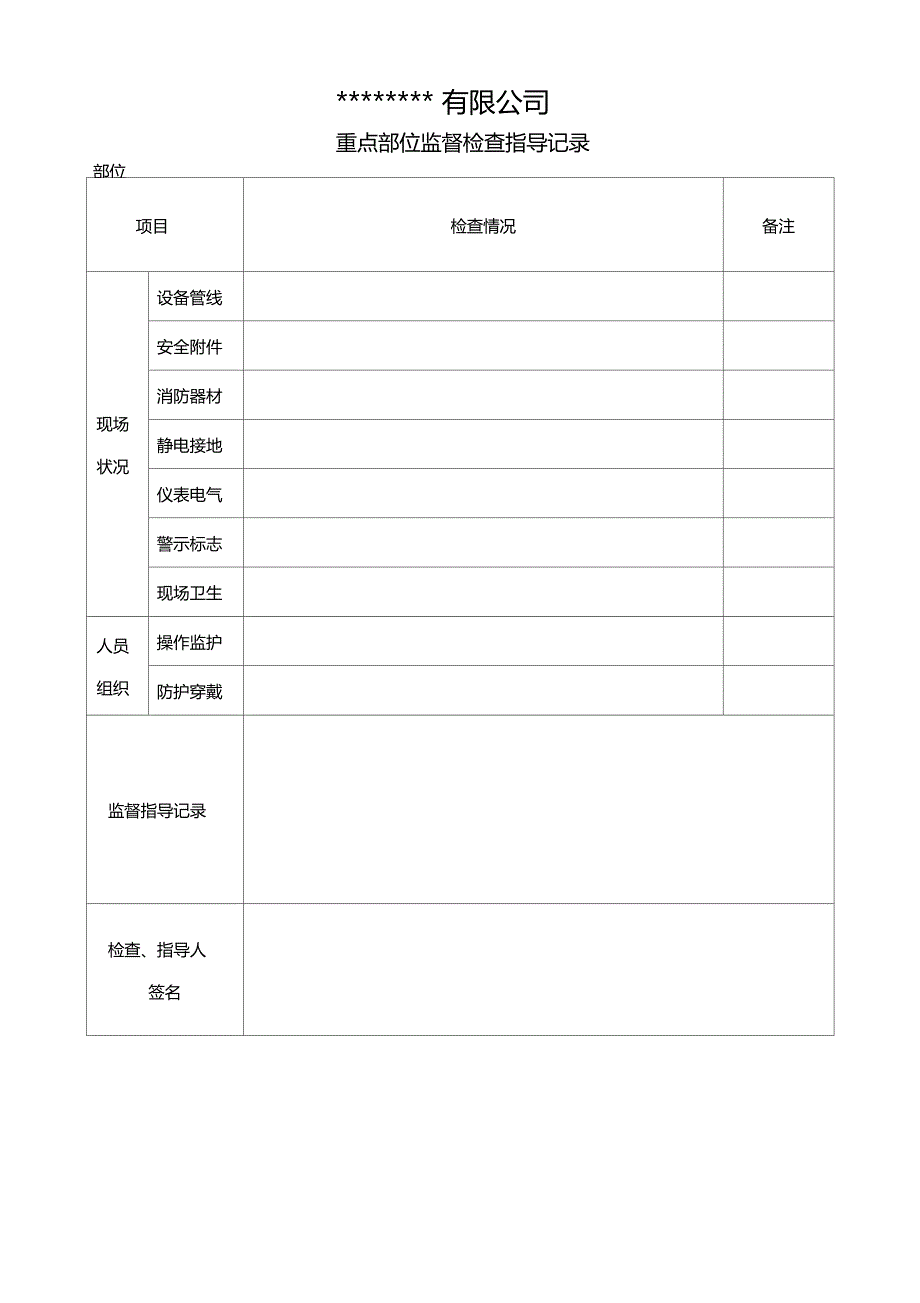 关键装置重点部位监督检查指导记录_第3页