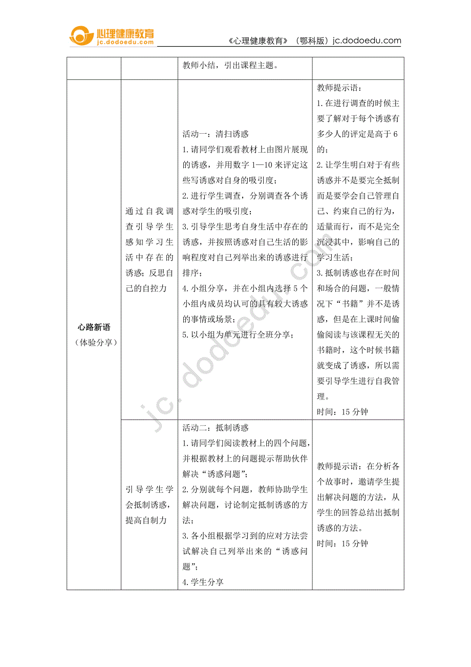 七年级第十三课做自己的主人教师用书_第2页