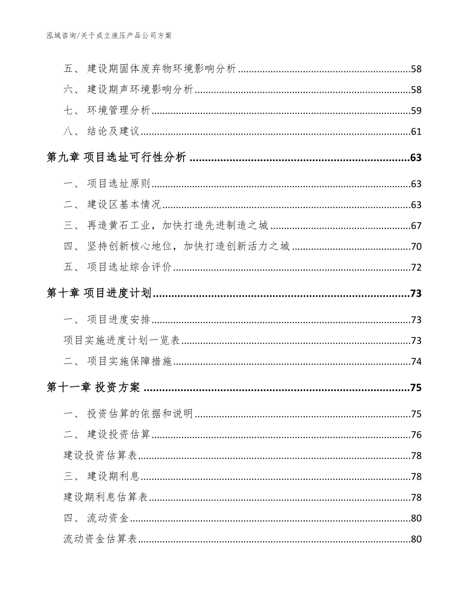 关于成立液压产品公司方案_第4页