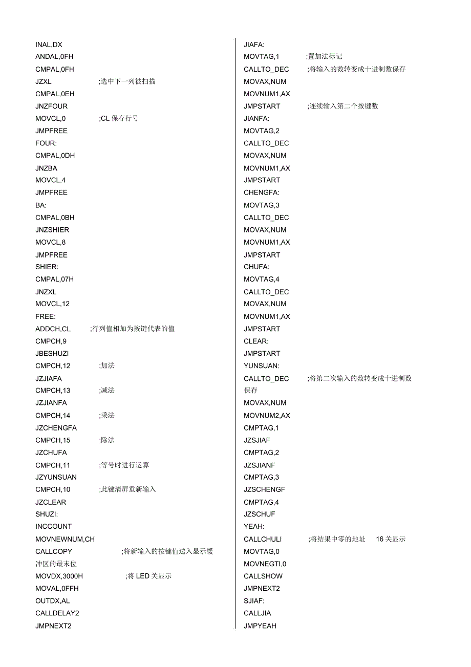 微机原理实验简易计算器.docx_第2页