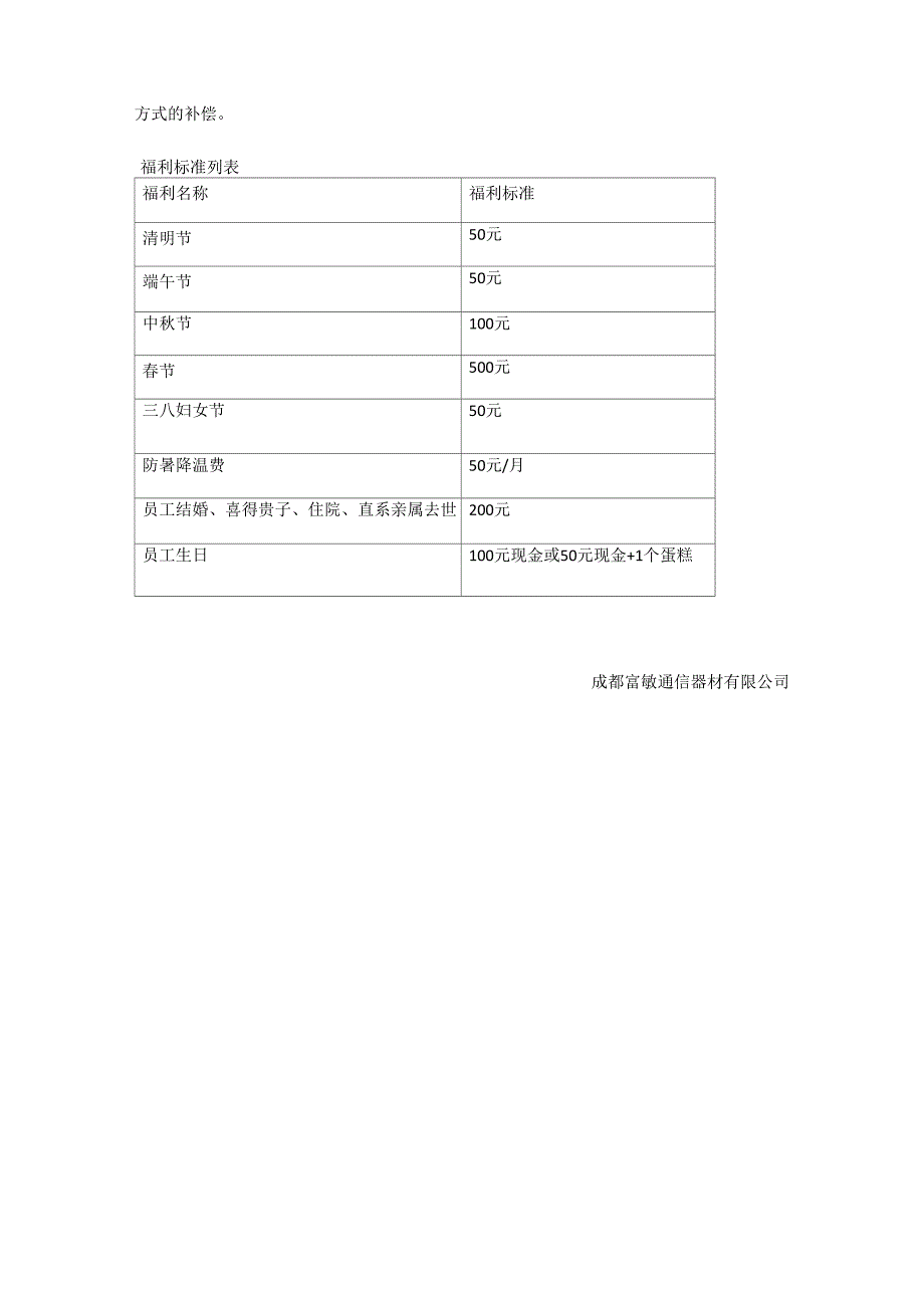 公司福利计划_第2页