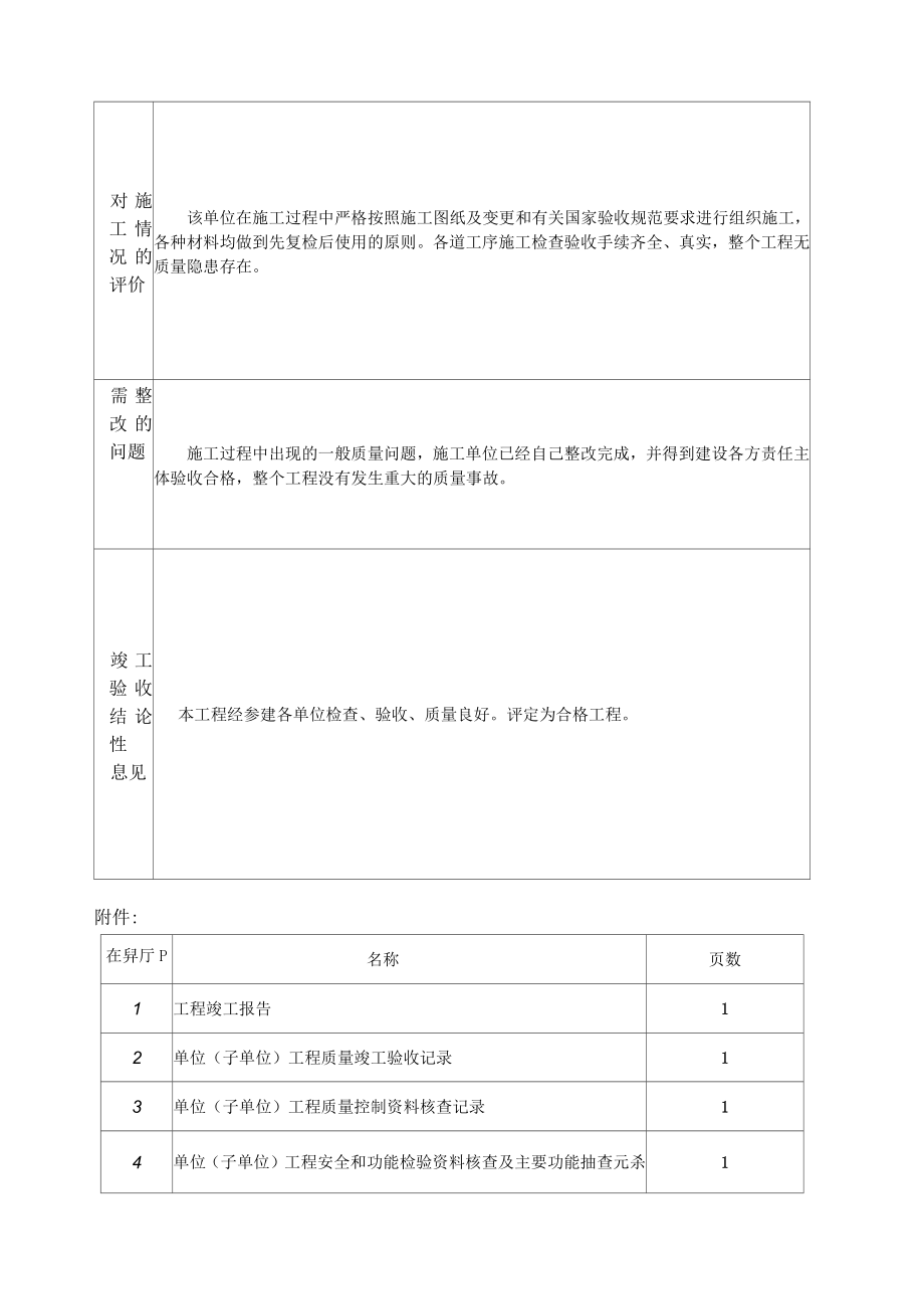 单位工程竣工验收报告_第4页