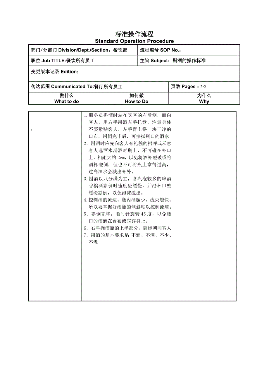 斟酒的操作标准_第2页