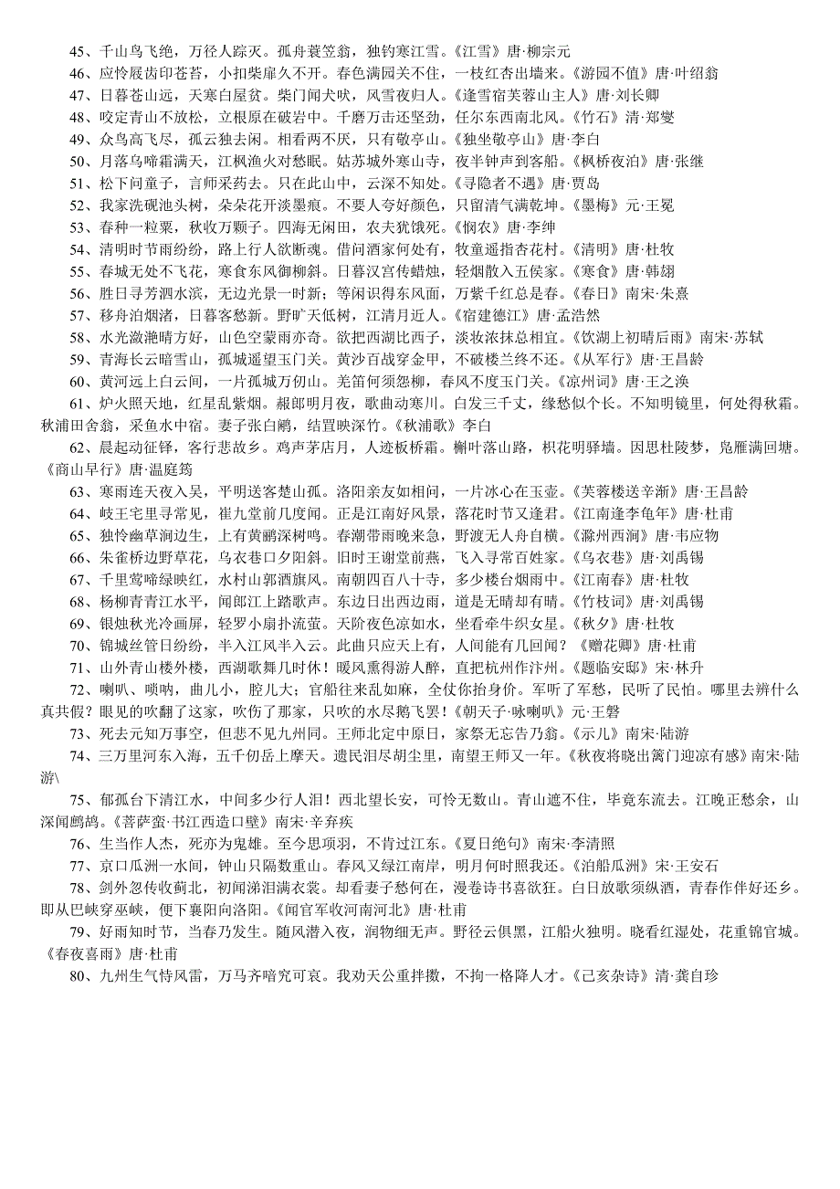 重点古诗词填空题及答案_第4页