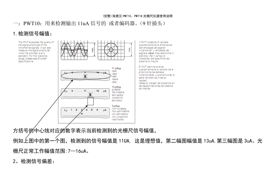 (最新整理)海德汉PWT10、PWT18光栅尺仪器使用说明_第2页