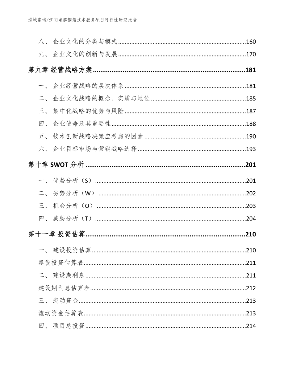 江阴电解铜箔技术服务项目可行性研究报告【模板范本】_第5页