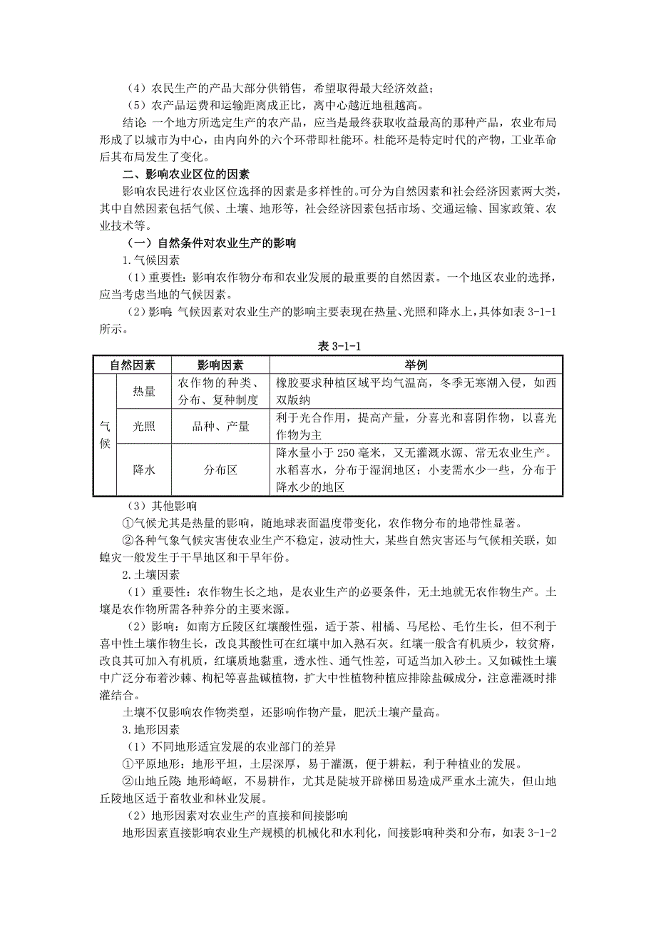 地理中图版必修2学案：教材梳理 第三章 第一节　农业区位因素与地域类型 Word版含解析_第2页