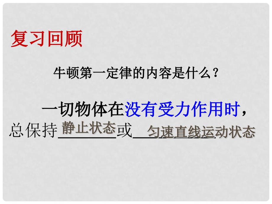 八年级物理下册 8.2 二力平衡课件 （新版）新人教版PT)_第2页