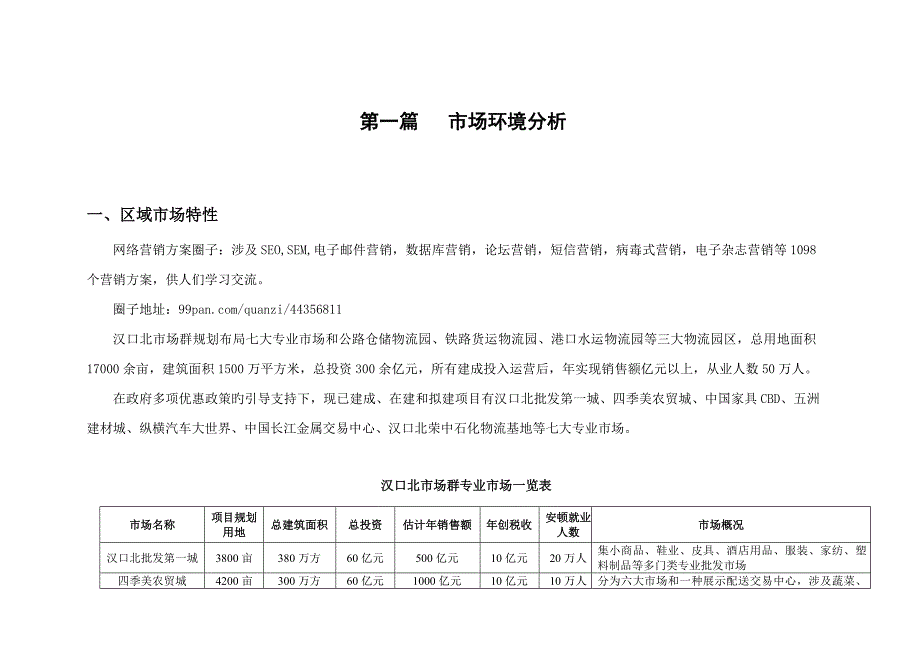 商业综合地产整合营销专题方案农贸城内容齐全很有学习_第2页